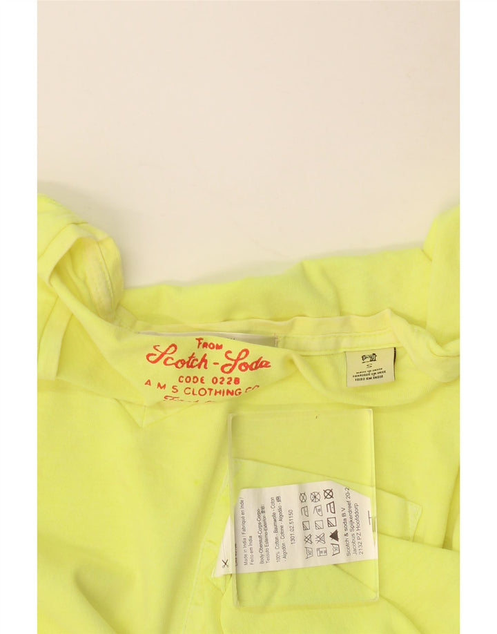 SCOTCH & SODA Herre T-Shirt Top Lille Gul Bomuld