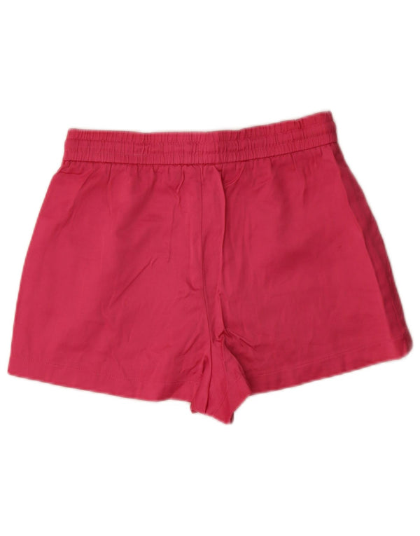 Zara Womens High Waist Hot Pants XS W25 Pink Viscose
