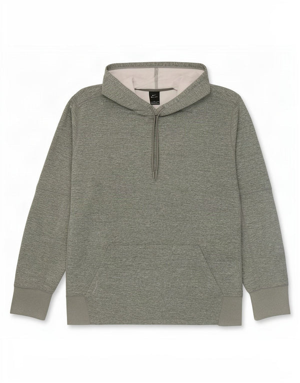Nike Herre Dri Fit Hoodie Jumper 2XL Grøn Flecked Polyester