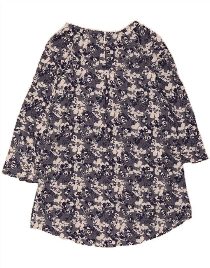 MOSSIMO Womens Shift Dress UK 16 Large Navy Blue Floral Polyester Vintage Mossimo and Second-Hand Mossimo from Messina Hembry 