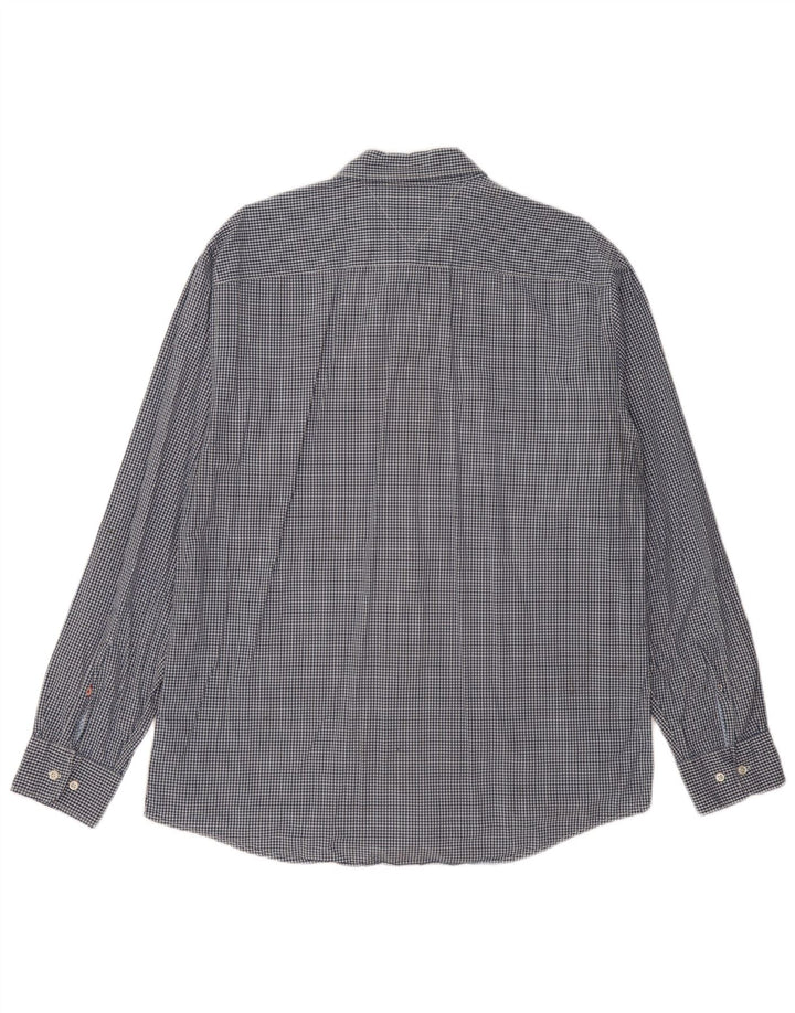 TOMMY HILFIGER Herre Regular Fit skjorte XL Marineblå Gingham