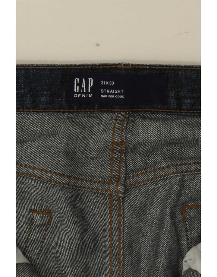 Gap Straight Jeans til mænd W31 L30 Marineblå Bomuld