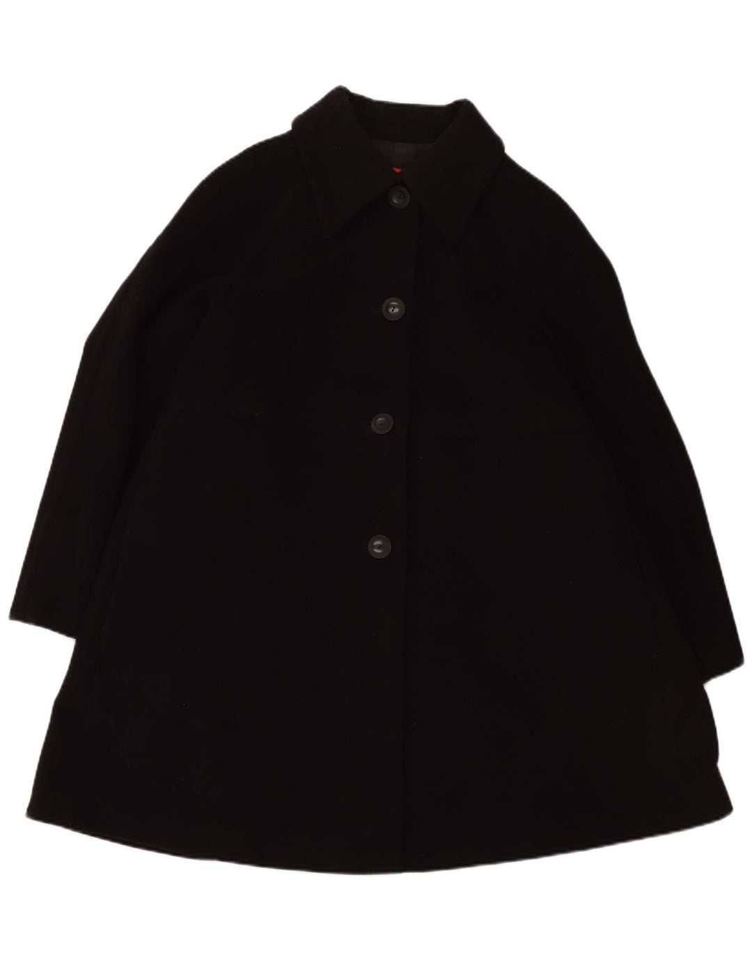 UNGARO Womens Oversized Overcoat EU 40 Medium Black Wool
