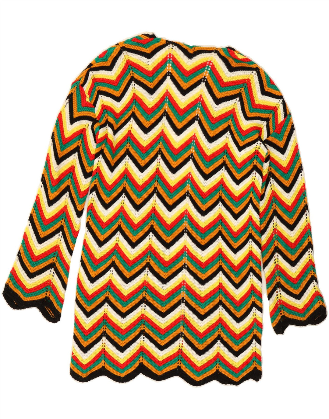 QED LONDON Womens Longline Cardigan Sweater UK 10 Small Multicoloured Vintage Qed London and Second-Hand Qed London from Messina Hembry 