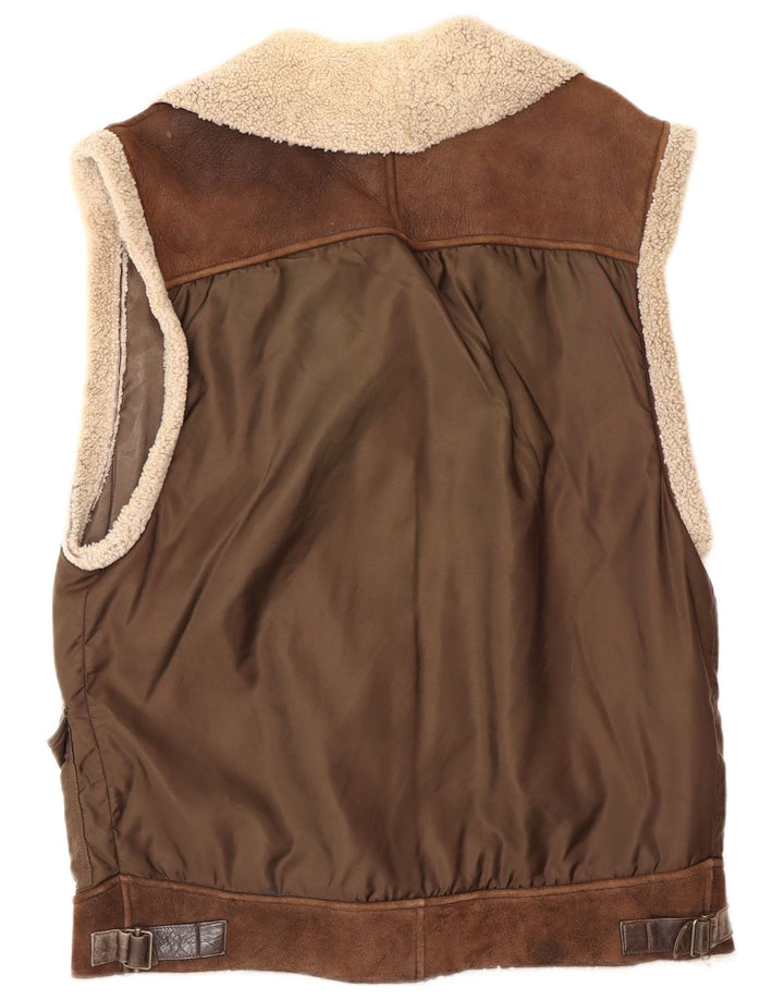 Prestige Dame Ærmeløs Oversized Duffle Jacket UK 12 Medium Brown