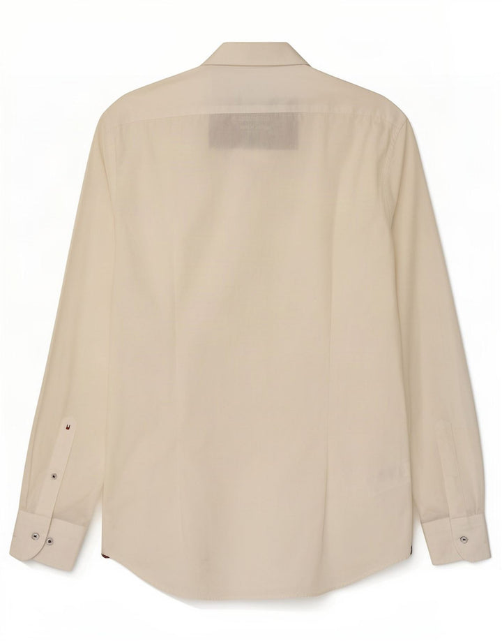 Tommy Hilfiger Herre skræddersyet figursyet skjorte størrelse 40 15 3/4 Medium Off White