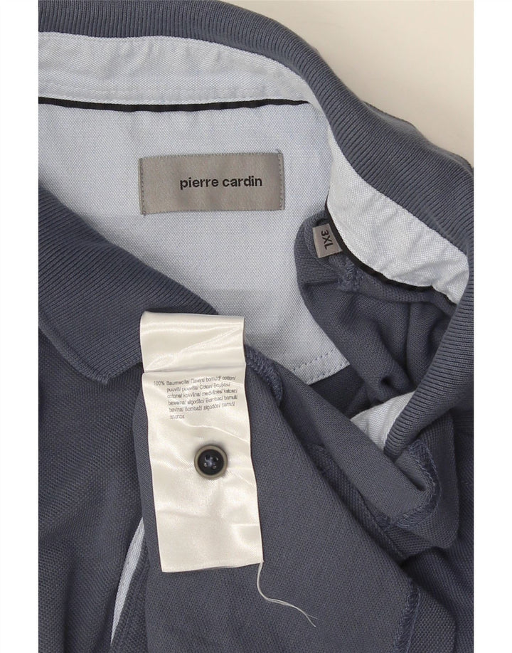 PIERRE CARDIN Poloskjorte til mænd 3XL Blå Bomuld