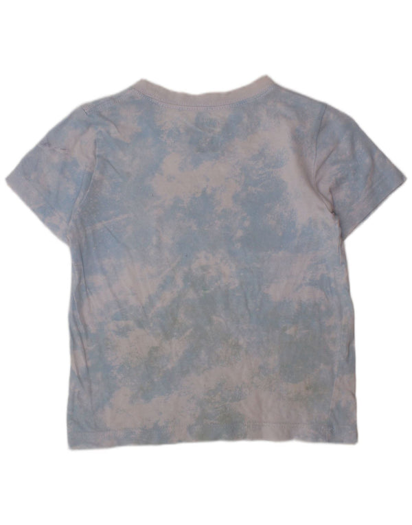 NIKE drenge grafisk t-shirt top 4-5 år Small Blue Tie Dye
