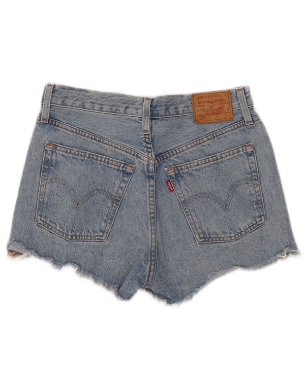 Levi's Womens 501 Distressed denimshorts W25 XS blå bomuld
