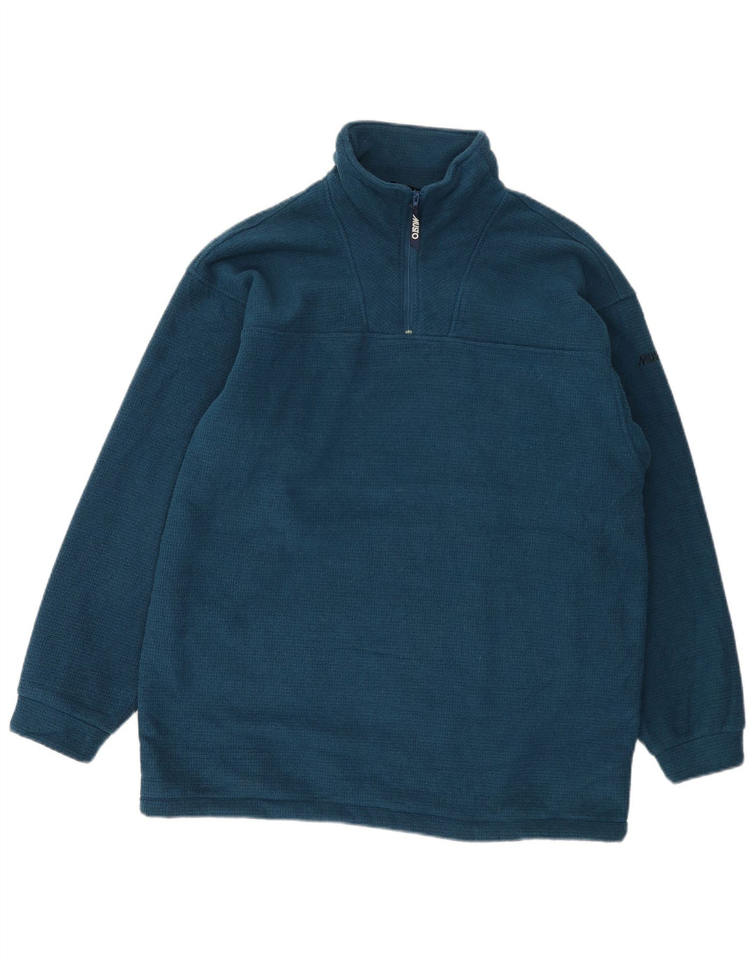 Musto herre lynlås hals fleece jumper stor blå polyester