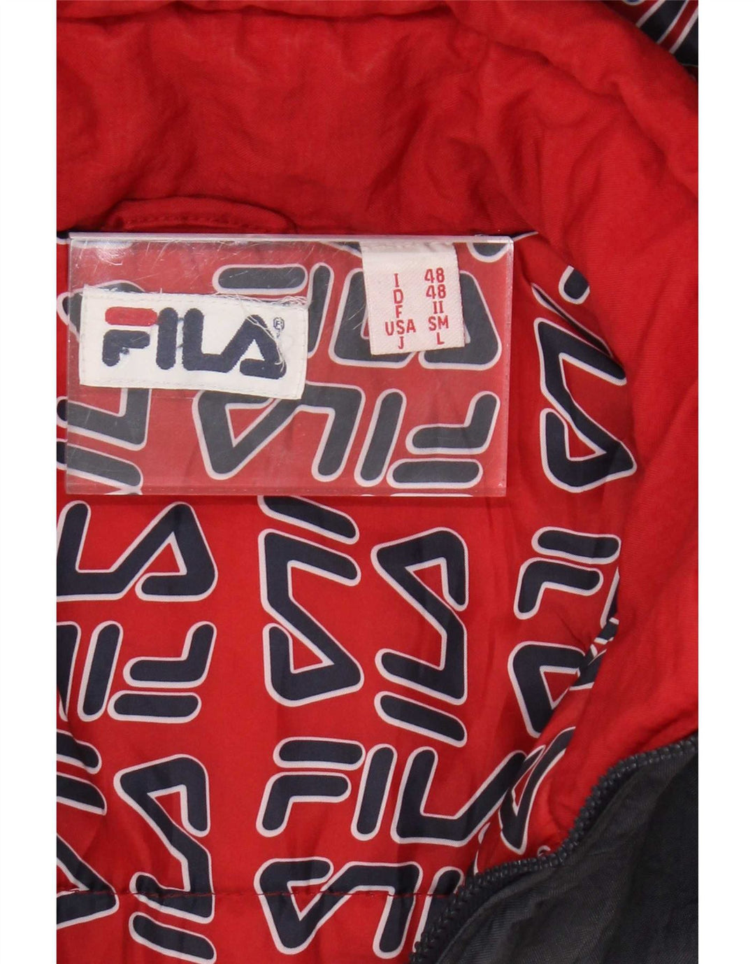 Fila Herre Hættevindjakke IT 48 Medium Navy Blue Colourblock