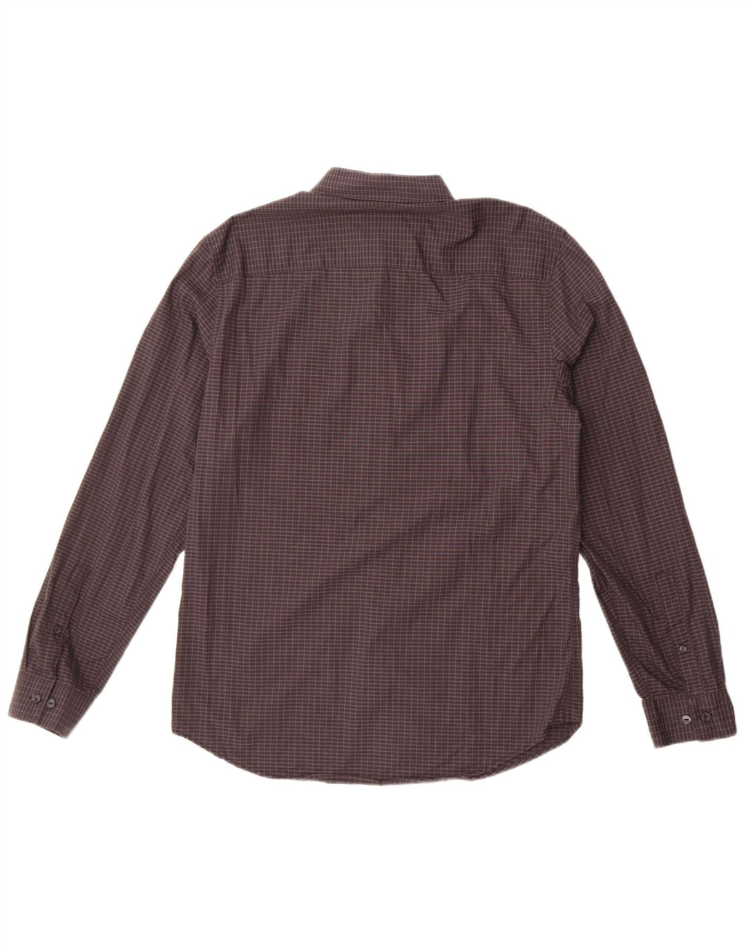 Calvin Klein Herre Slim Fit skjorte mellemgrå ternet bomuld