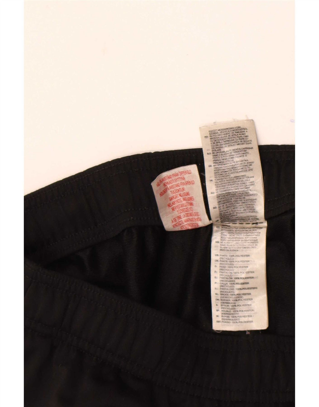Adidas Drenge Træningsdragt Bukser Joggers 13-14 År Sort Polyester