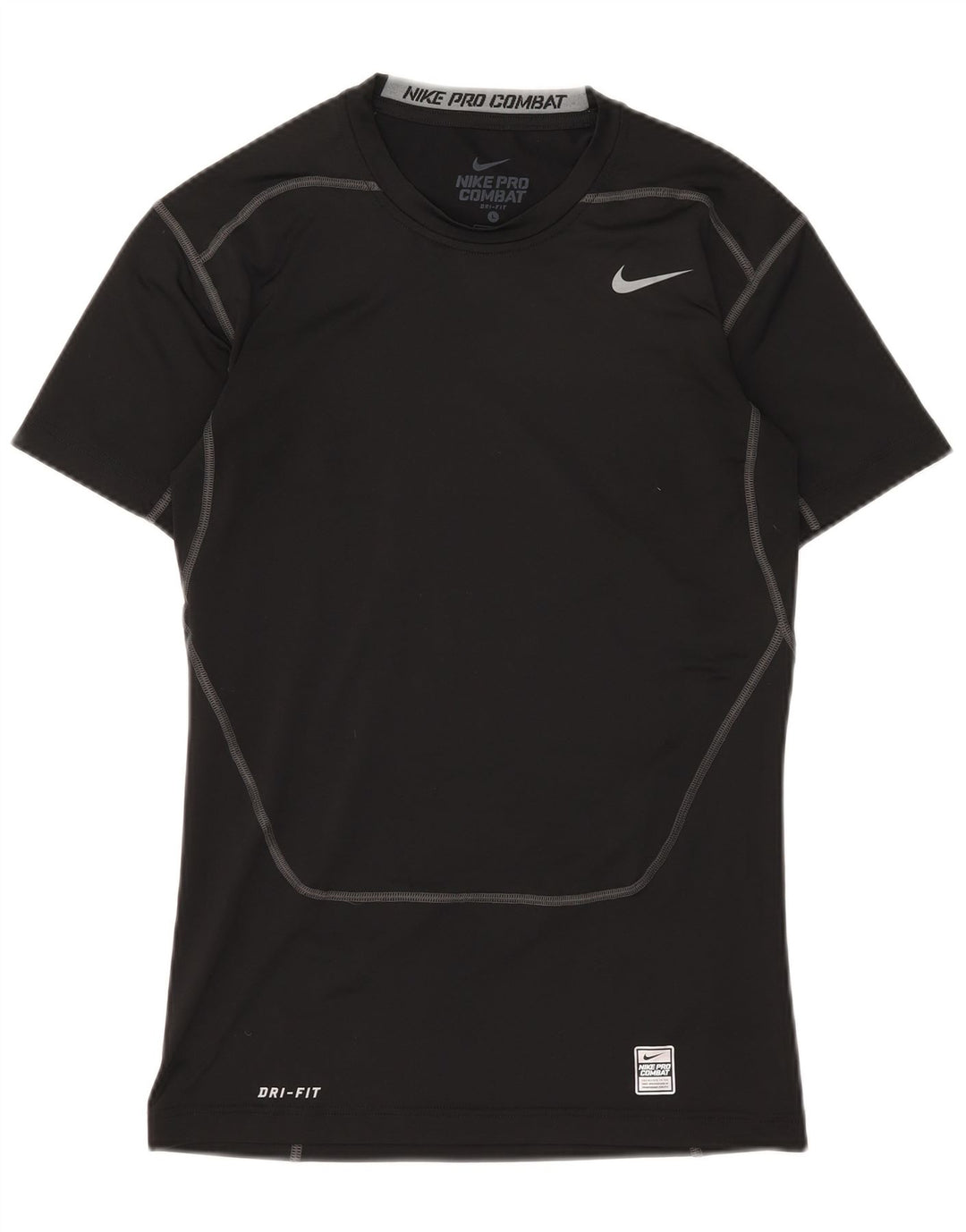 NIKE Herre Dri Fit Grafisk T-Shirt Top Stor Sort