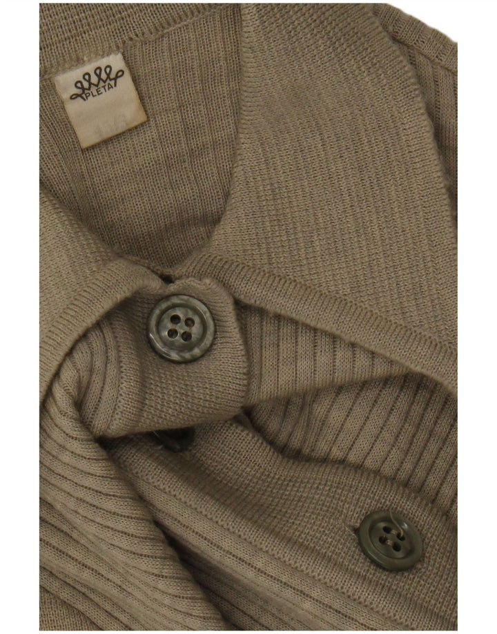 Vintage dame cardigan sweater UK 8 Small Beige
