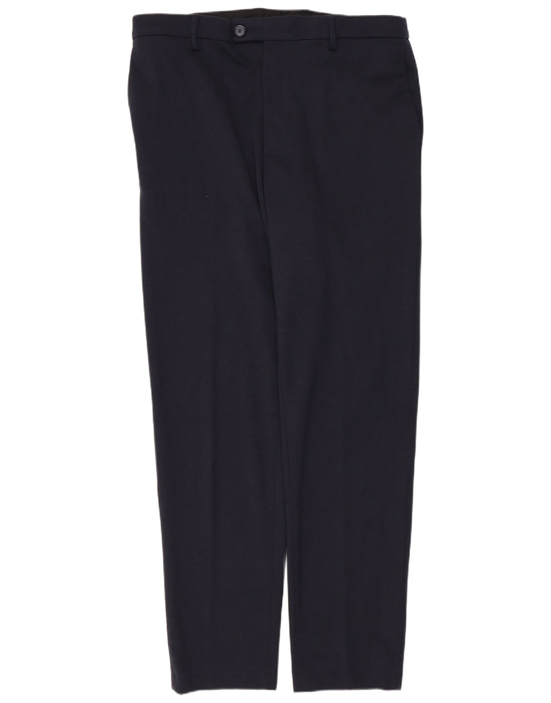 Vintage Herre 2-knap 2-delt jakkesæt IT 54 2XL W34 L30 Marineblå polyester