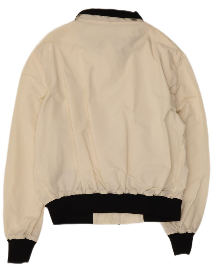Refrigiwear Herre Bomber Rain Jacket UK 36 Small White Colourblock Nylon