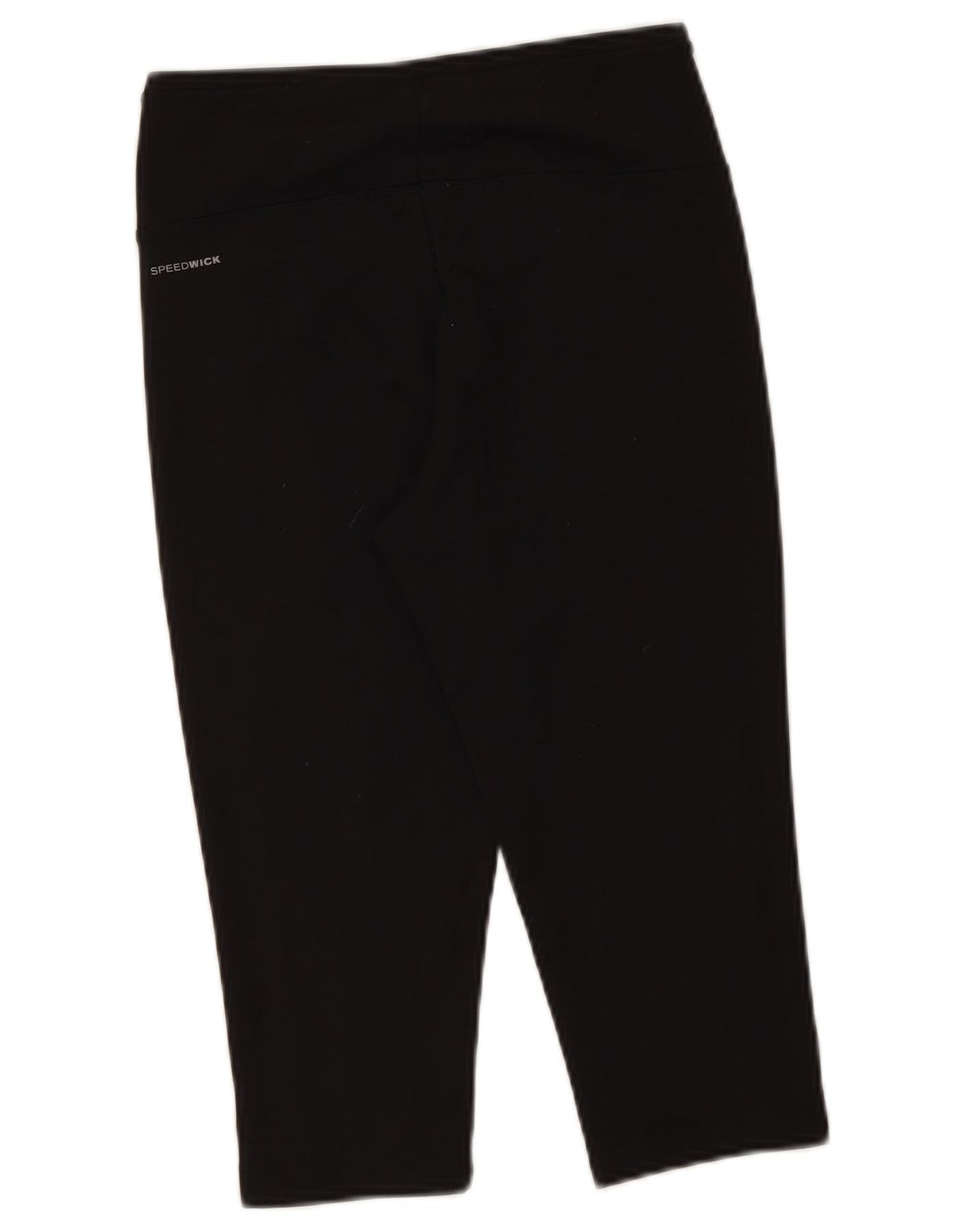 Reebok Dame Capri Leggings UK 8/10 Small Black Polyester