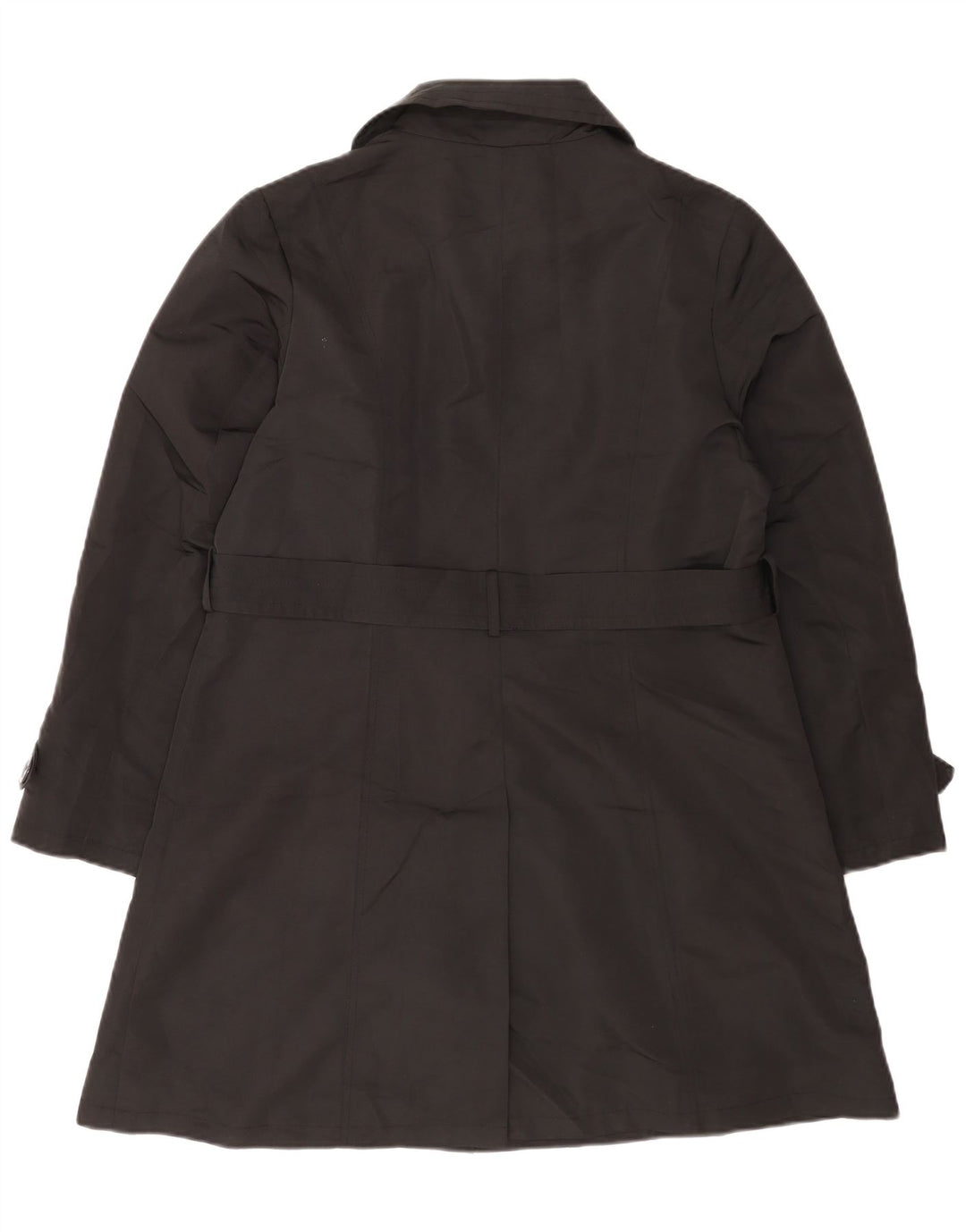 Marks & Spencer Trench Coat til kvinder UK 16 Stor sort polyester