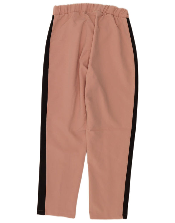 ZARA lige chinosbukser til kvinder Small W26 L25 Pink Colourblock