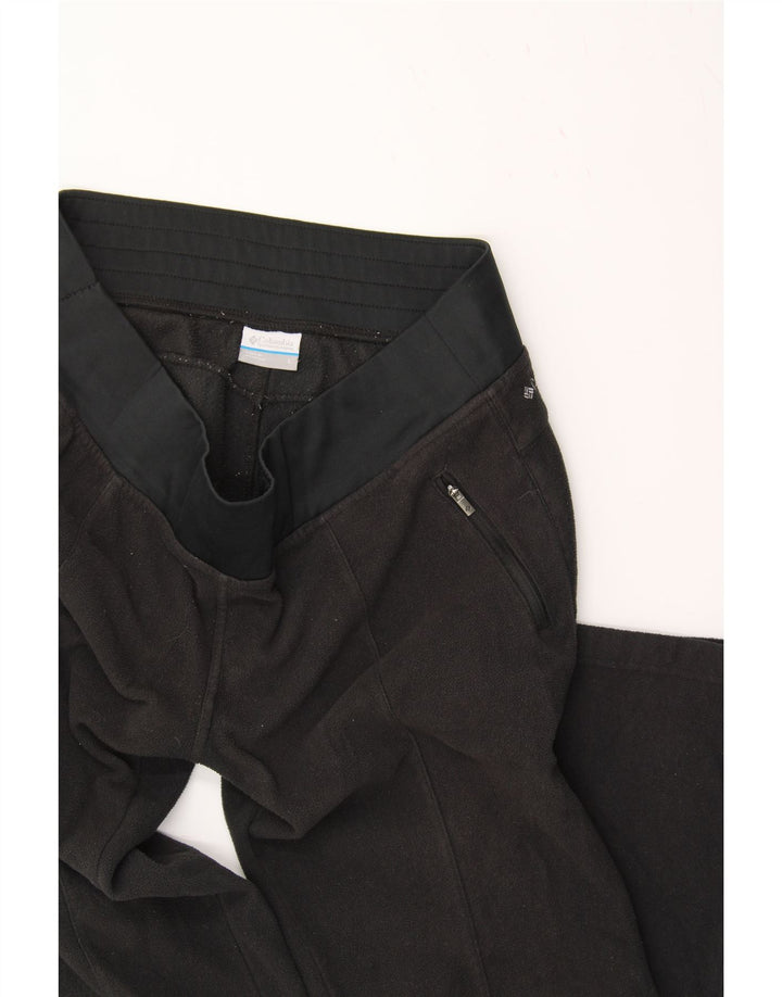 COLUMBIA Womens Fleece Tracksuit Trousers UK 14 Large  Black Polyester Vintage Columbia and Second-Hand Columbia from Messina Hembry 