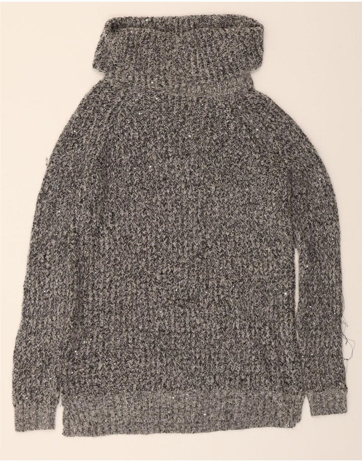 MOSSIMO Womens Roll Neck Jumper Sweater UK 20 2XL Grey Polyester Vintage Mossimo and Second-Hand Mossimo from Messina Hembry 