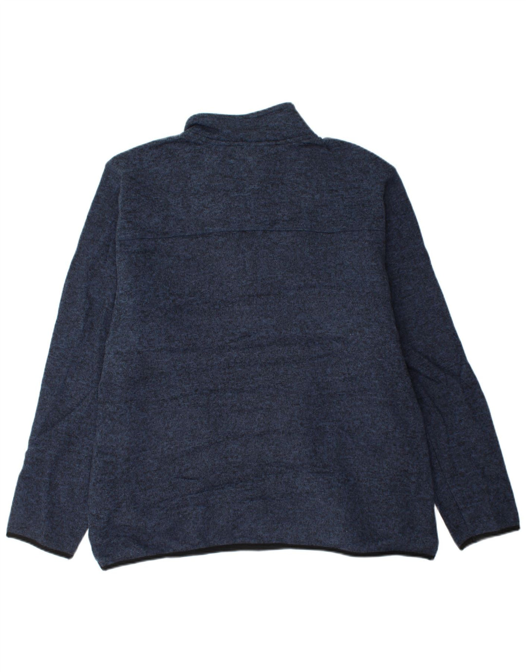 EDDIE BAUER Sweatshirt med lynlås til mænd 2XL Navy Blue Flecked