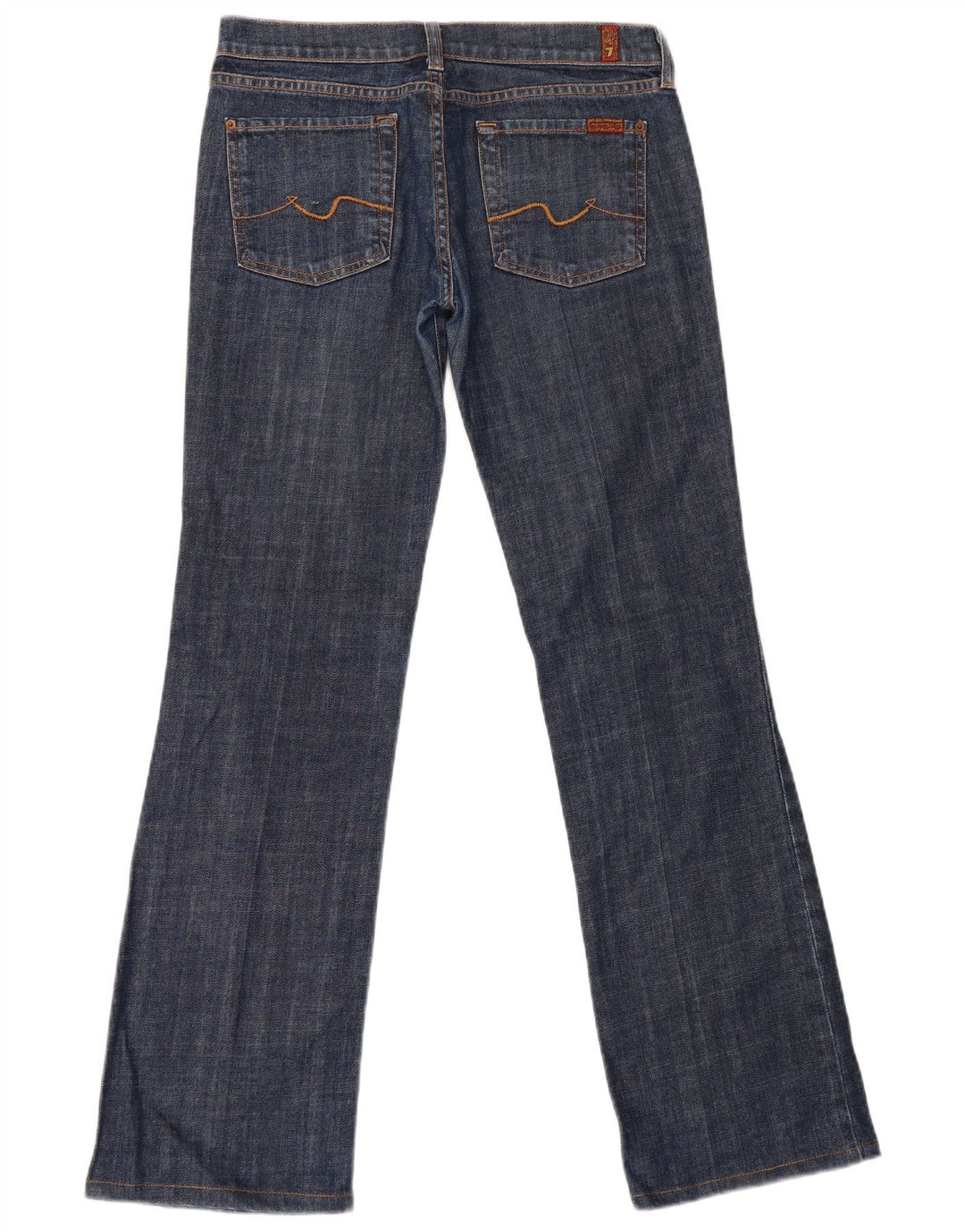 7 For All Mankind Dame Bootcut Jeans W29 L32 Blå Bomuld
