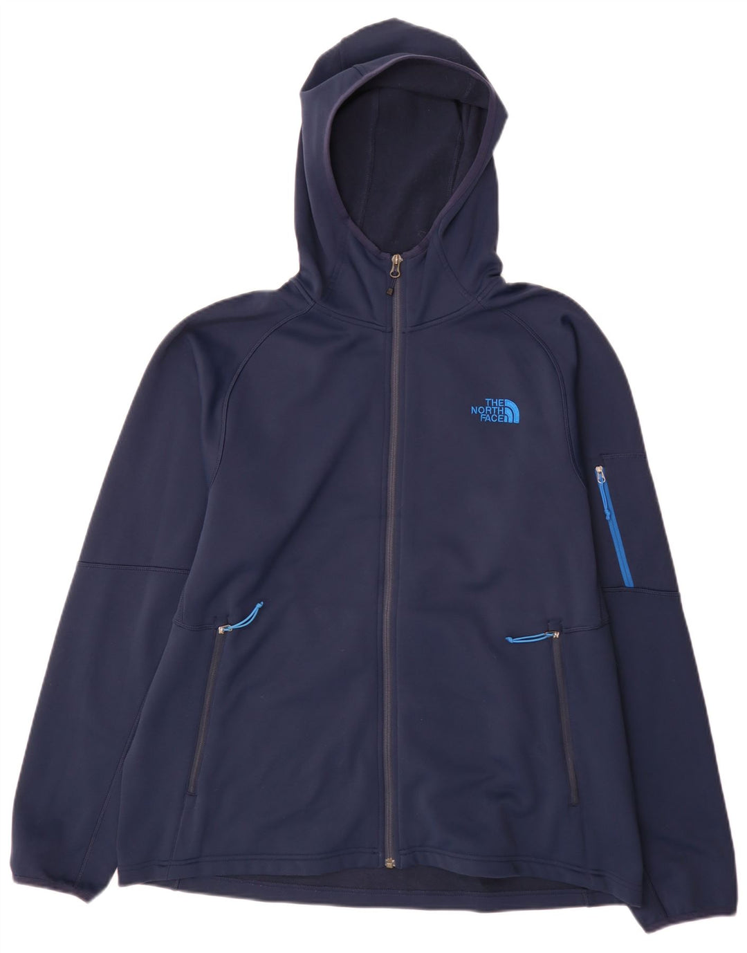 The North Face Træningsdragt med hætte til mænd, topjakke XL marineblå