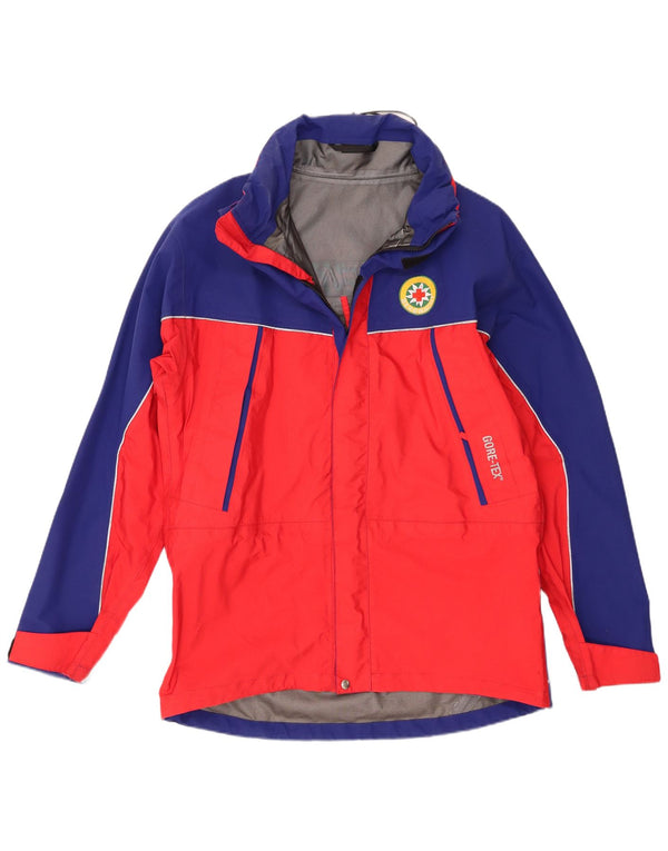 Bergwacht Herre Gore-Tex grafisk skijakke UK 40 Stor rød farveblok