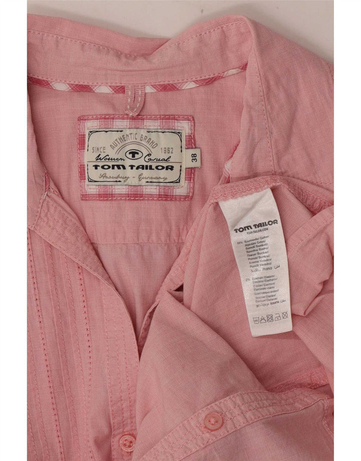 Tom Tailor Dame Smoking Shirt EU 38 Medium Pink Bomuld