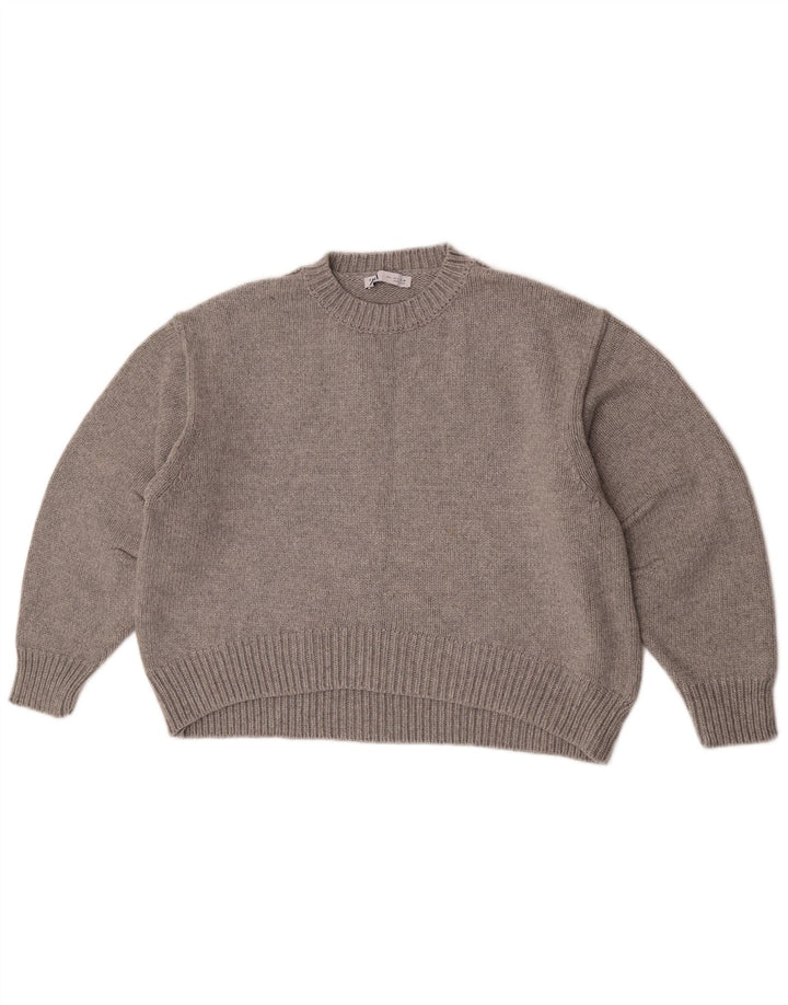 Zara Dame sweater med rund hals DK 16 Stor grå polyamid