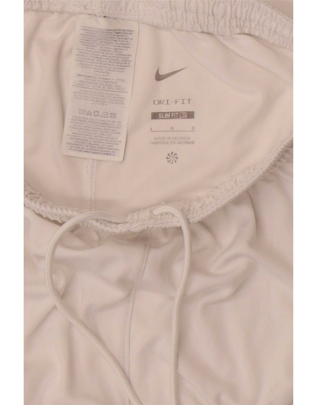 Nike Herre Dri Fit Slim Sportshorts Store hvide polyester