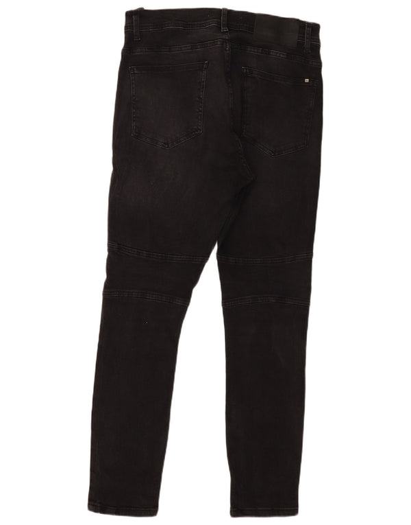 Zara Herre Skinny Jeans EU 42 Large W32 L28 Sort Bomuld