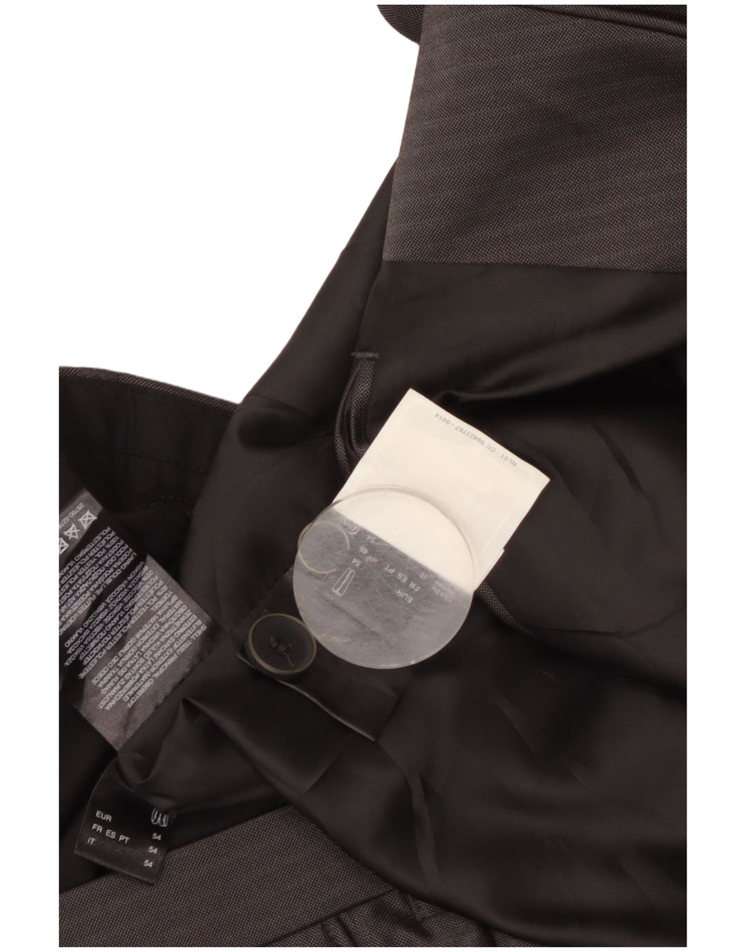 Angelo Litrico Herre 3-delt jakkesæt EU 54 2XL W38 L30 Grey Pinstripe Classic