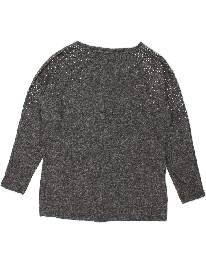 OASIS Womens Sweatshirt Jumper UK 14 Medium Grey Polyester Vintage Oasis and Second-Hand Oasis from Messina Hembry 