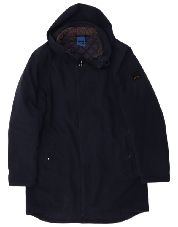 Best Company Herre Hooded Parka Jacket UK 40 Large Navy Blue