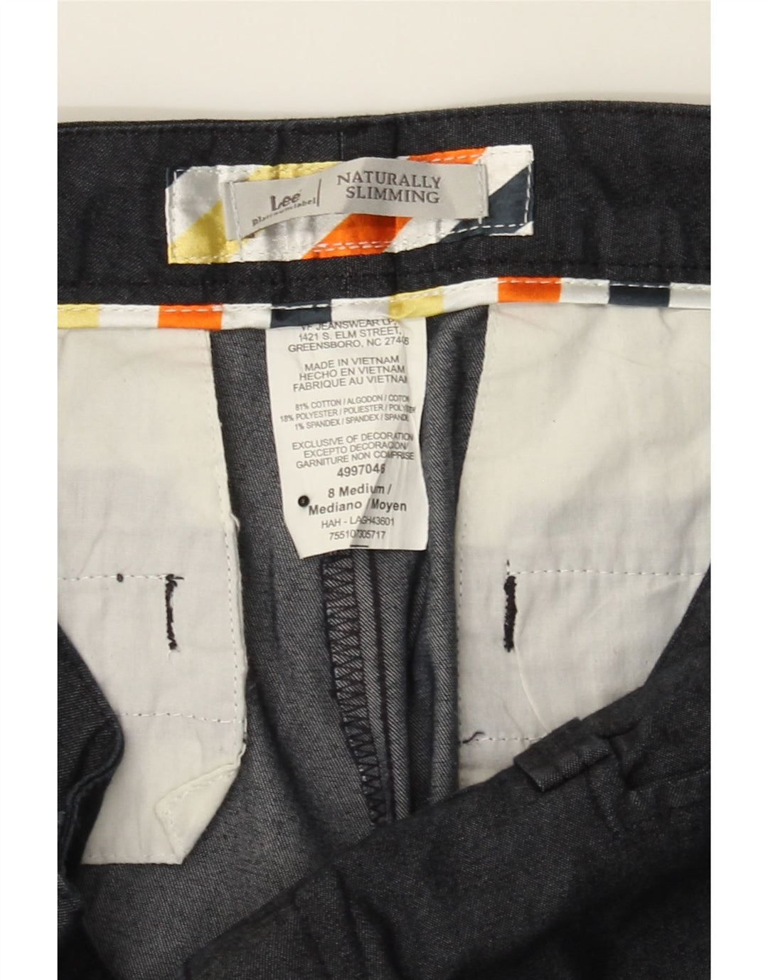 LEE Womens Slimming Fit Capri Trousers US 8 Medium W30 L20 Navy Blue Vintage Lee and Second-Hand Lee from Messina Hembry 