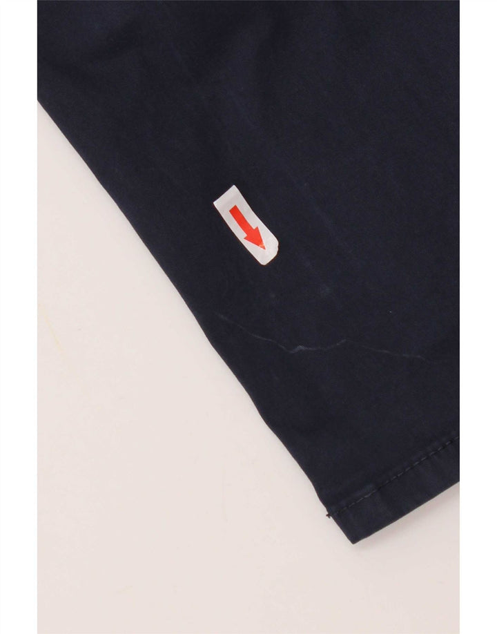 Zara Herre Slim Cropped Trousers EU 40 Medium W31 L26 Navy Blue