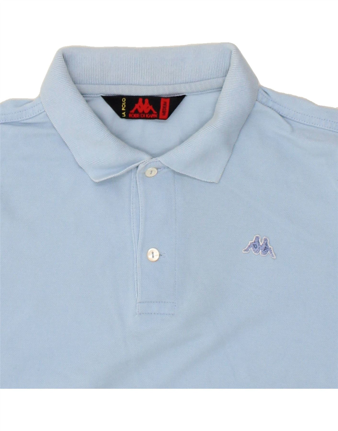 KAPPA Mens Polo Shirt Medium Blue Cotton Vintage Kappa and Second-Hand Kappa from Messina Hembry 