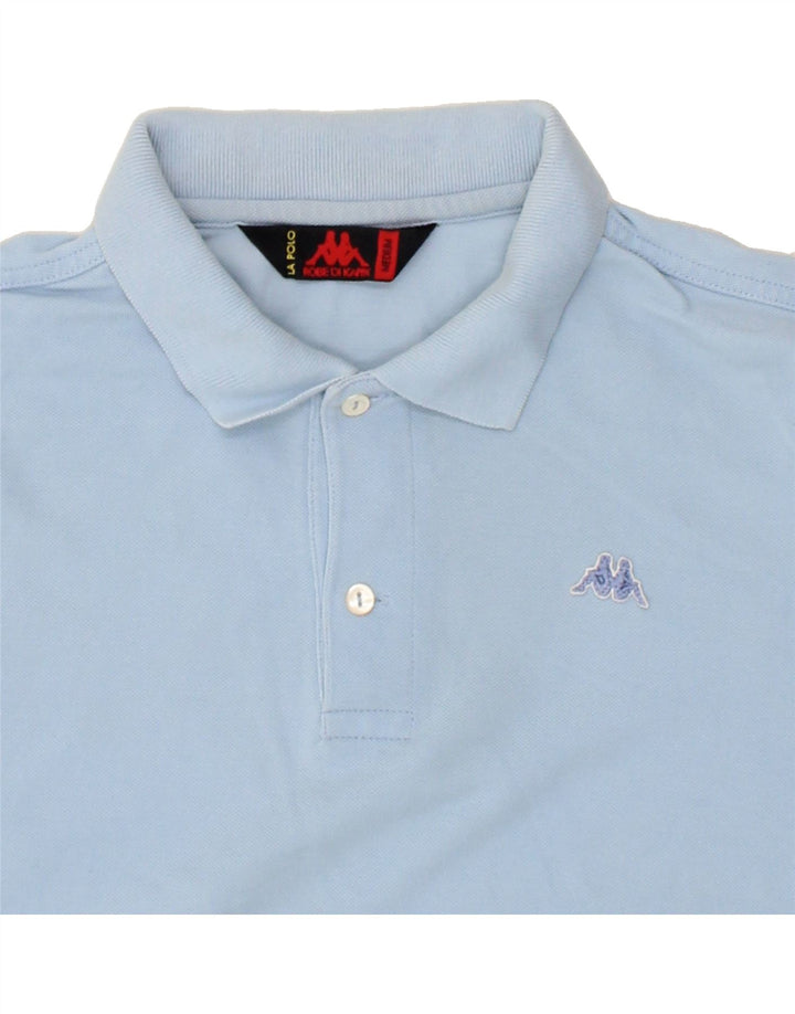 KAPPA Mens Polo Shirt Medium Blue Cotton Vintage Kappa and Second-Hand Kappa from Messina Hembry 