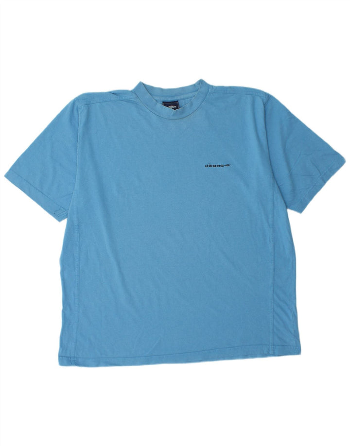 Umbro Herre T-Shirt Top XL Blå Bomuld