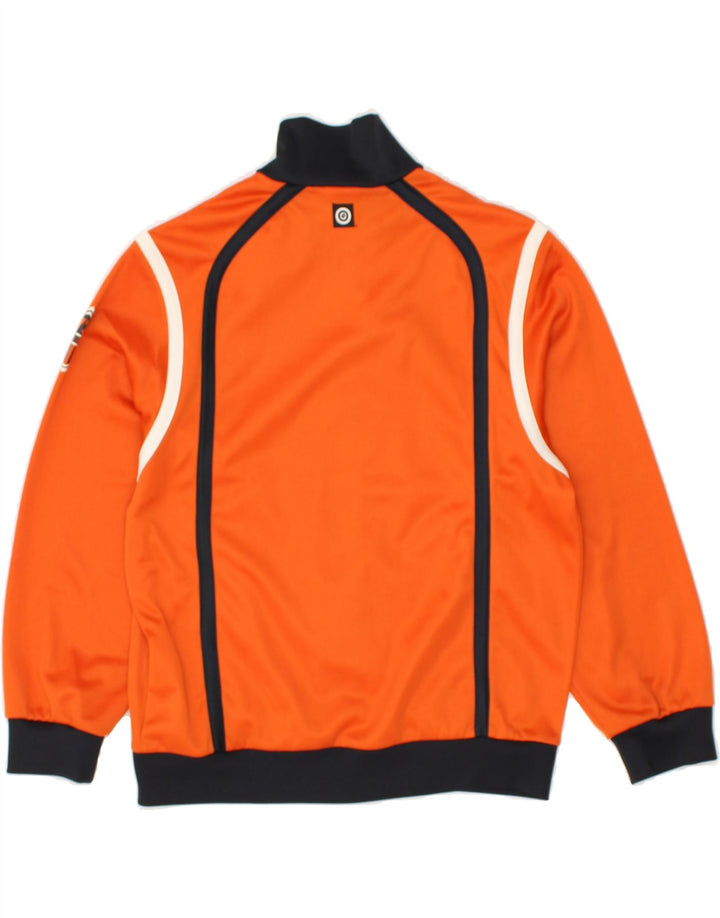 LOTTO Boys Graphic Tracksuit Top Jacket 8-9 Years Small Orange Colourblock | Vintage Lotto | Thrift | Second-Hand Lotto | Used Clothing | Messina Hembry 