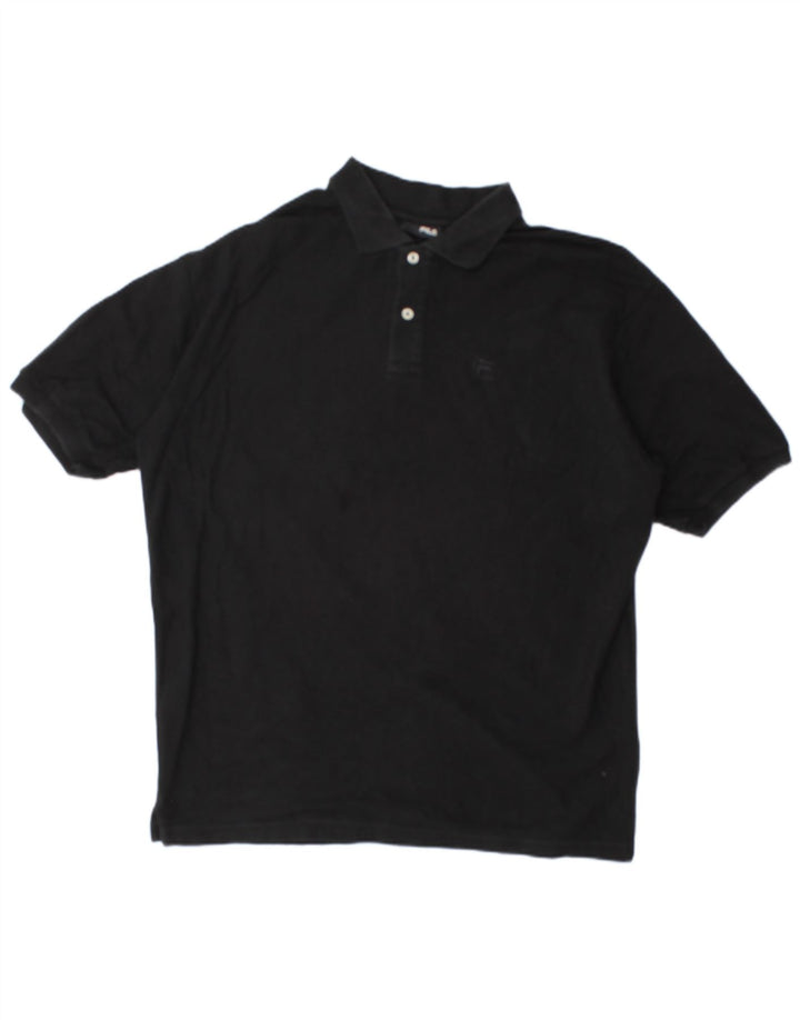 FILA Poloshirt til mænd XL Sort bomuld