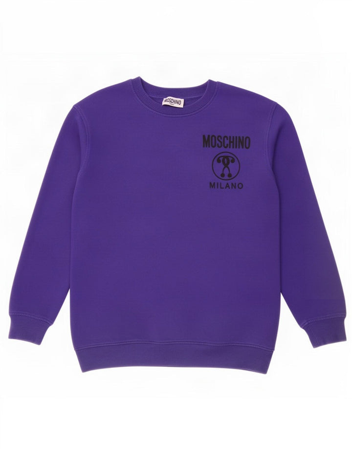 Moschino Boys Grafisk Sweatshirt Jumper 13-14 år Lilla