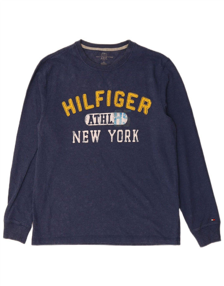 TOMMY HILFIGER Herre New York Grafisk Top Langærmet Medium Navy Blue