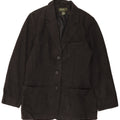 EDDIE BAUER Dame 3-knaps blazerjakke UK 14 Medium Grey Uld