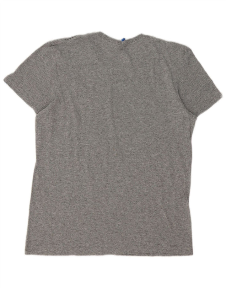 Adidas Herre grafisk T-shirt Top Lille Grå Flecked