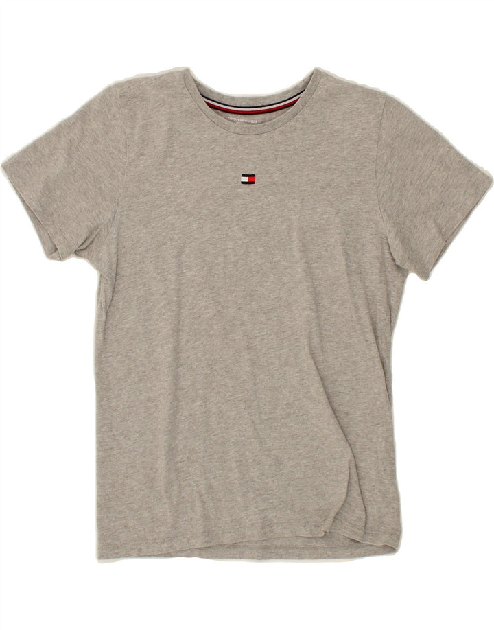TOMMY HILFIGER Boys T-Shirt Top 12-13 Years Grey Vintage Tommy Hilfiger and Second-Hand Tommy Hilfiger from Messina Hembry 
