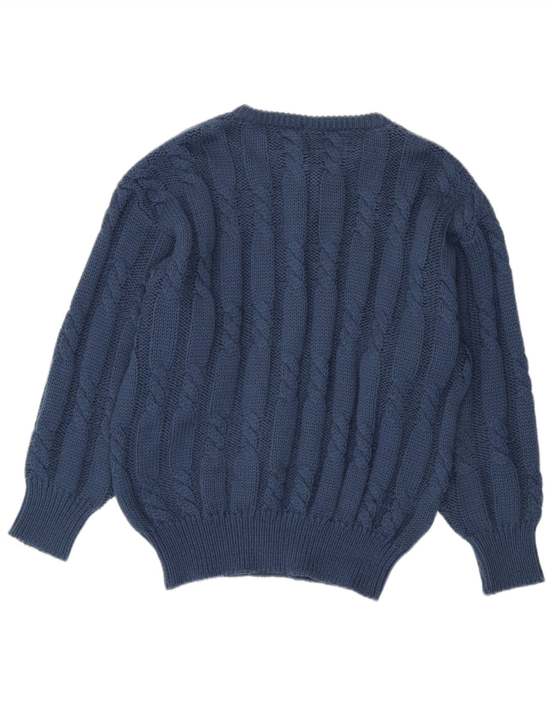 Colmar Herre Button Neck Jumper Sweater Medium Navy Blue Uld